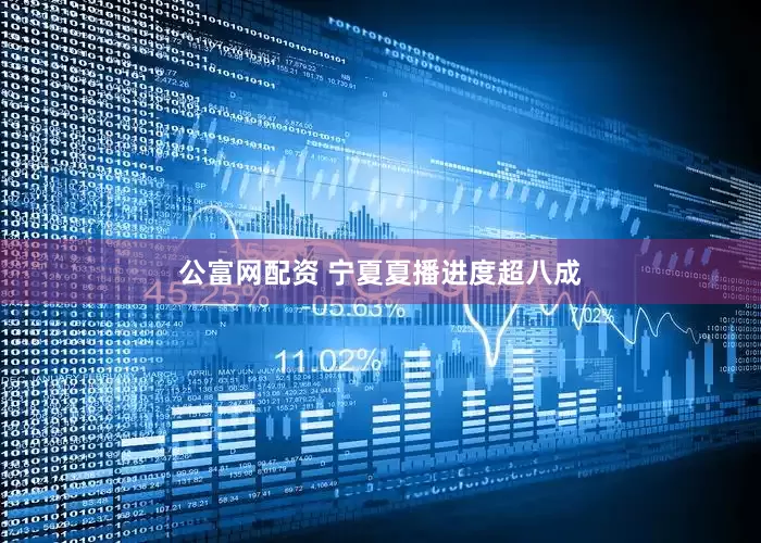 公富网配资 宁夏夏播进度超八成